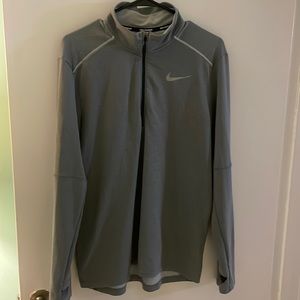 Grey nike running 1/4 zip